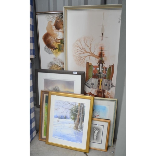 3267 - Large Quantity Of Framed Prints & Paintings