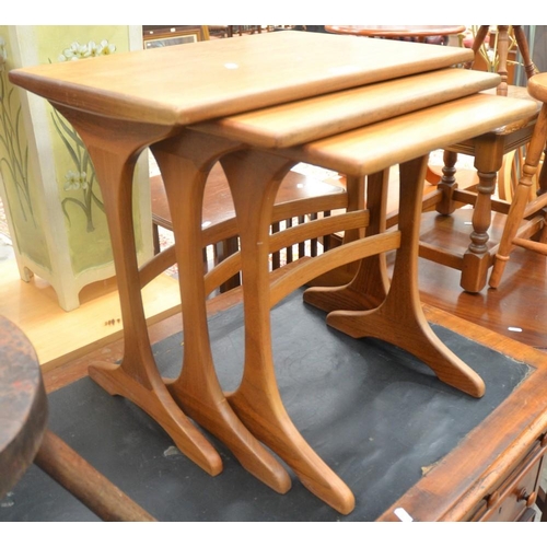 3293 - Vintage Teak Nest Of 3 Tables