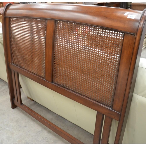 3475 - Mahogany Bergere Double Headboard