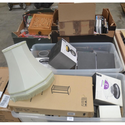 3479 - Pallet of Boxed Items - DVD's, Kitchen Scales, etc