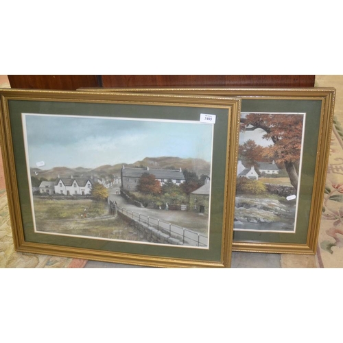 3485 - 2 Framed Watercolours Signed K Crabtree