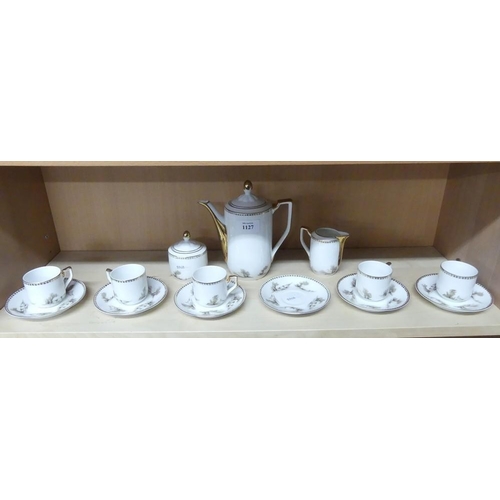 1127 - Continental Porcelain Coffee Set.