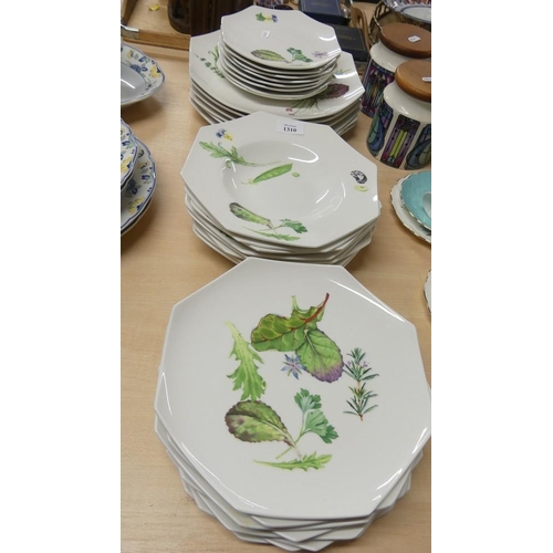 1310 - Assorted Wedgwood Chelsea Garden Pattern Dinnerware.