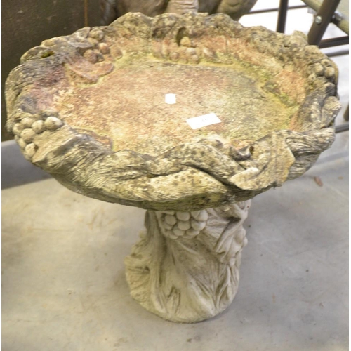 57 - Reconstituted Stone Bird Bath