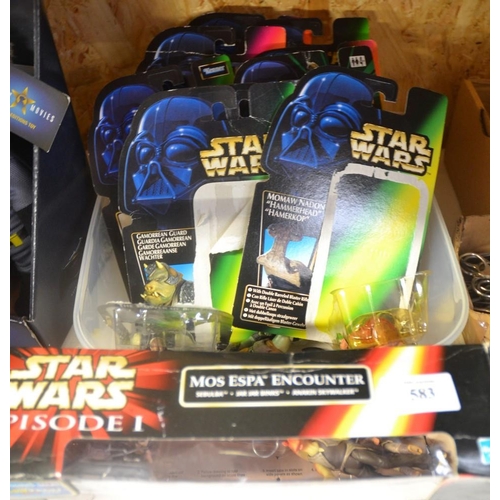 583 - Assorted Star Wars Figures In Original Packaging