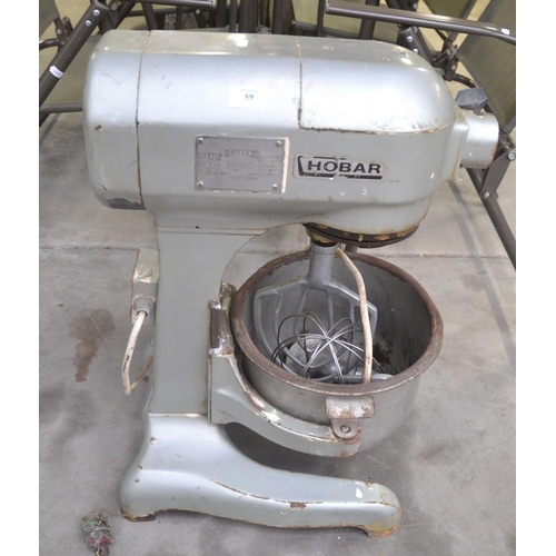 59 - Hobart Industrial Food Mixer-Single Phase