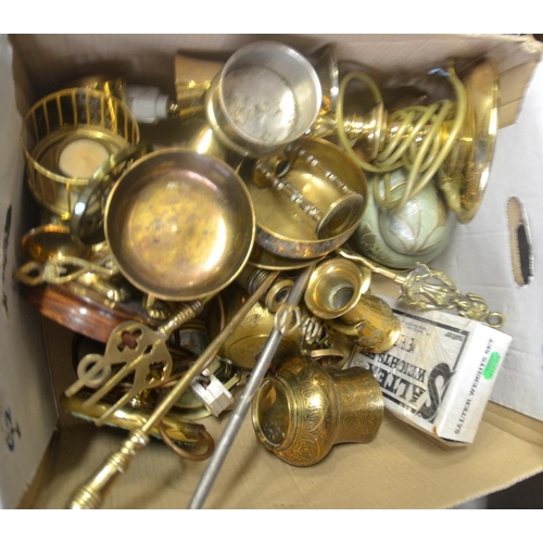 621 - Box Of Assorted Brass