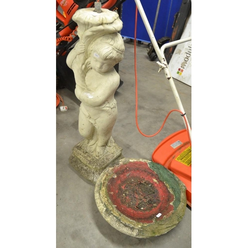 72 - Reconstituted Stone Bird Bath (AF)