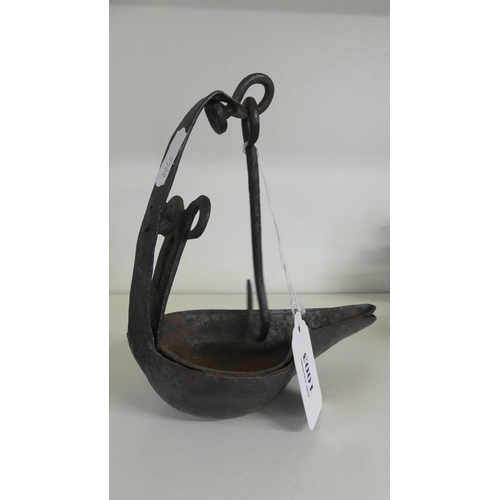 1003 - Antique Whale Oil Lamp.