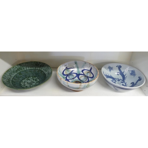 1017 - Three Art Pottery Bowls.