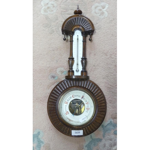 1035 - Edwardian Wall Barometer.