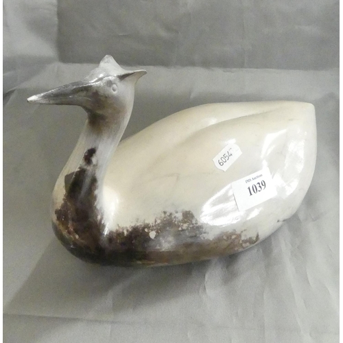 1039 - Decorative Pottery Grebe.