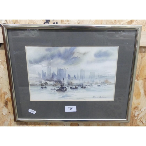 1071 - Framed Watercolour - Entitled 