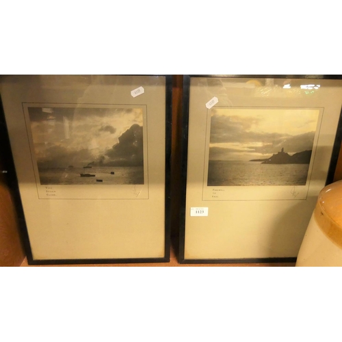 1123 - Two Framed Black & White Photographs, Coastal Scenes, approx 21 x 15cm.