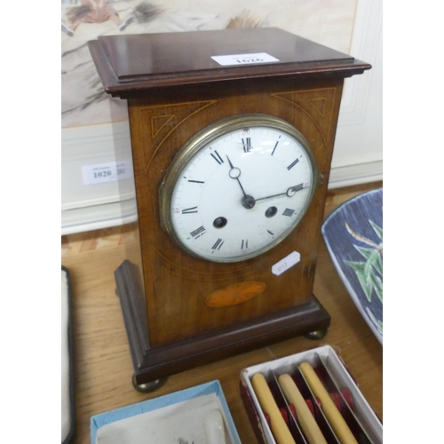 1626 - Mahogany Cased Mantel Clock.