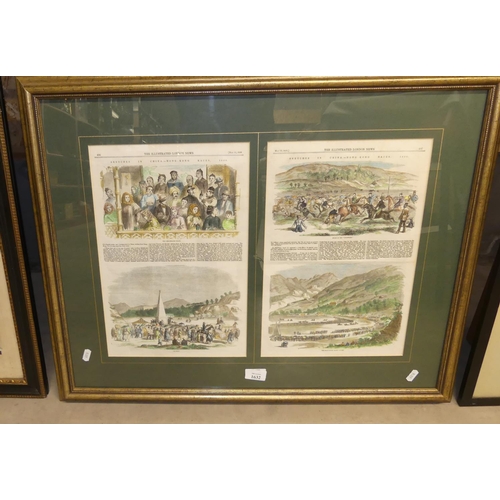 1632 - Framed Pages from Illustrated London News 1858 - Sketches in China & Hong Kong.