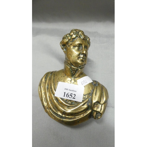 1652 - Heavy Brass Bust of William IV.