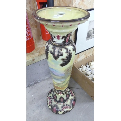 2002 - Glazed Pottery Plant Pedestal - 84cm tall.