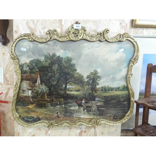 2004 - Ornately Framed Constable Print.