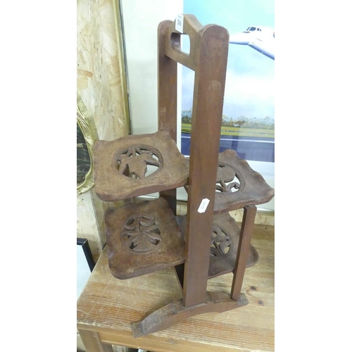 2016 - Indian Carved Hardwood Cakestand.