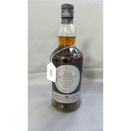 2057 - Bottle of Hazelburn 12 Year Old Campbeltown Single Malt Scotch Whisky.