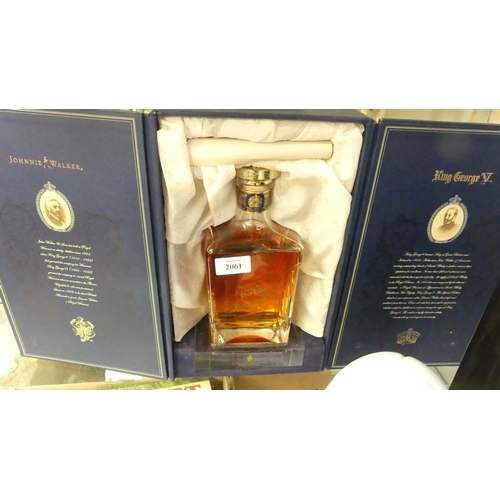 2061 - Bottle of Johnny Walker Blue Label King George V Edition (opened).