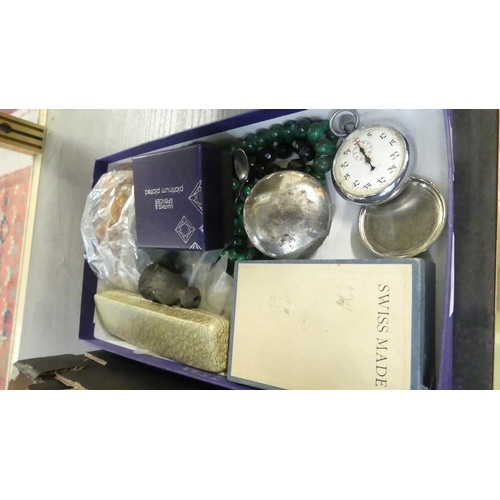 2573 - Box - Costume Jewellery, Pocket Watch etc.