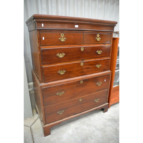 3002 - Antique Mahogany Chest On Chest.