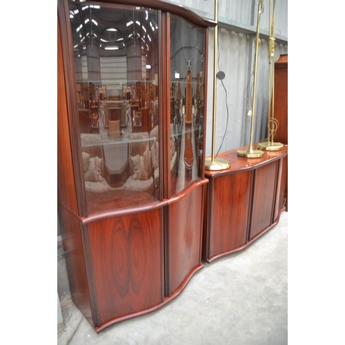 3007 - Skovby Rosewood China Cabinet & Sideboard