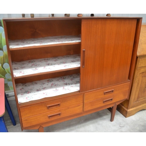 3019 - Teak 1970's Linen Cabinet