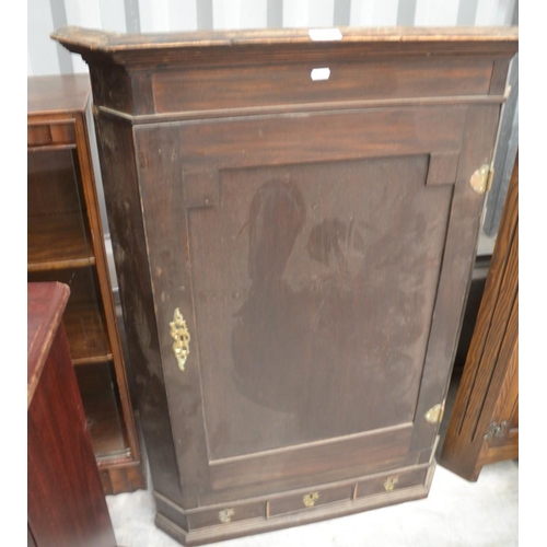 3030 - Antique Mahogany Corner Cabinet