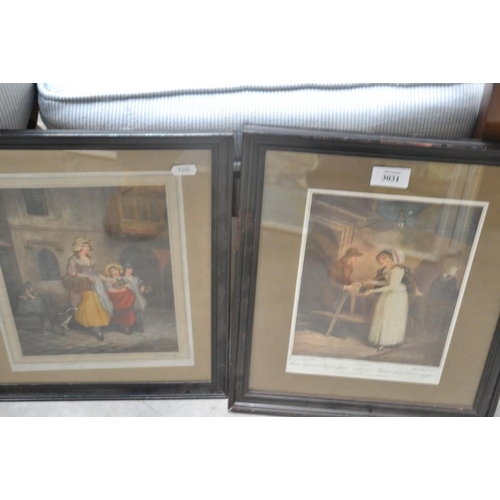 3031 - Pair of Framed Prints - Cries of London.