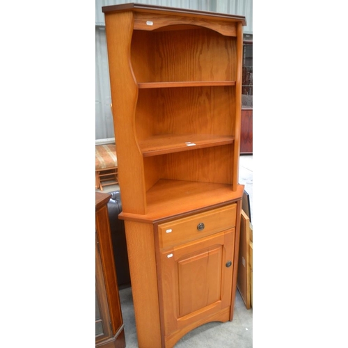 3050 - Oak Corner Cabinet