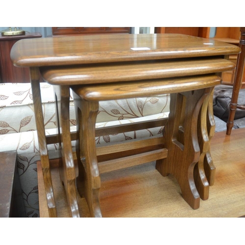 3057 - Ercol Nest Of 3 Tables