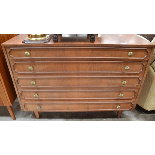 3080 - Rosewood 5 Drawer Chest