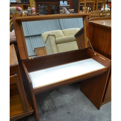 3116 - Teak 1970's Fall Front Dressing Table