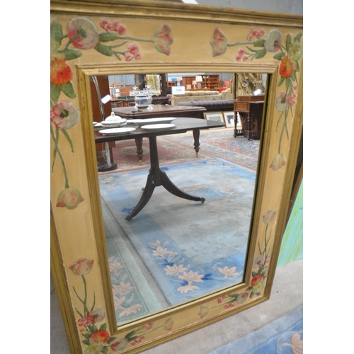 3430 - Gilt Painted Art Noveau Wall Mirror