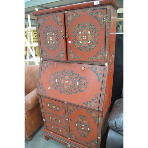 3460 - Chinese Lacquered Fall Front Cabinet