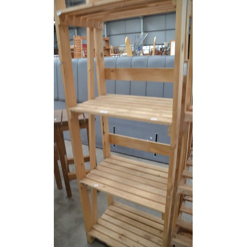 3468 - Pine 4 Tier Shelving