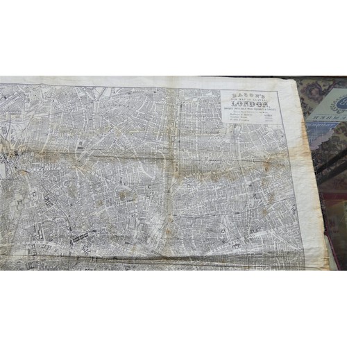 1171 - Vintage Silk Map of London.