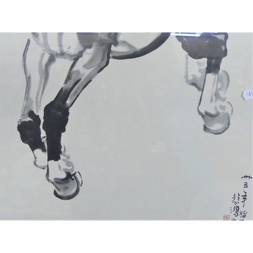 2003 - Chinese Print - Horse Study, approx 40 x 72cm.