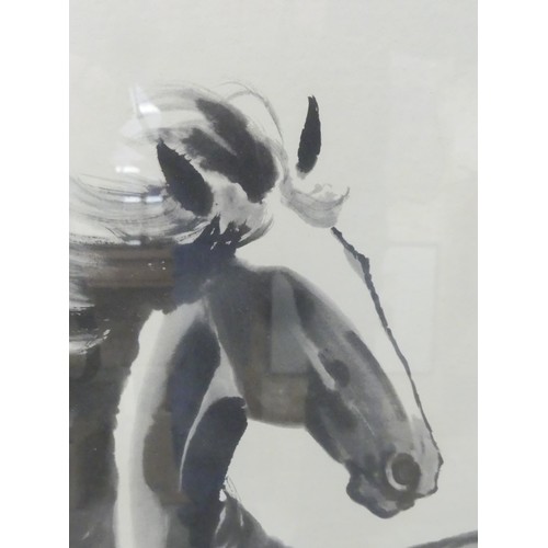 2003 - Chinese Print - Horse Study, approx 40 x 72cm.