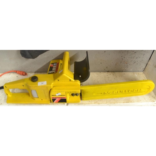 31 - McCulloch Electric Chain Saw