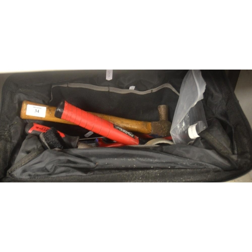 34 - Tool Bag Of Assorted Tools