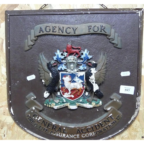 597 - General Accident Plaque