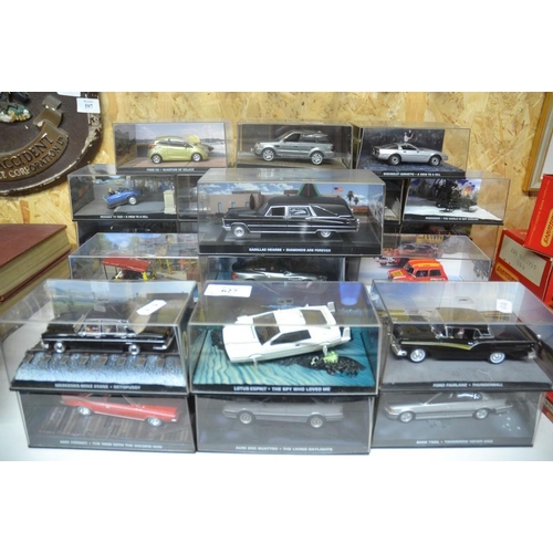 627 - Assorted James Bond Collectors Cars