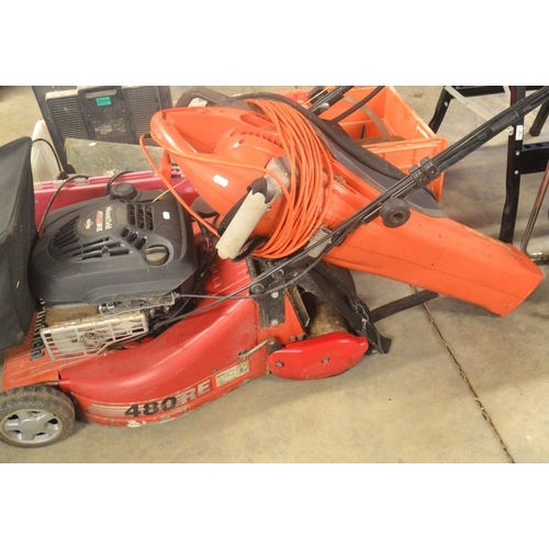 63 - Mountfield Petrol Lawnmower & Flymo Garden Vacuum