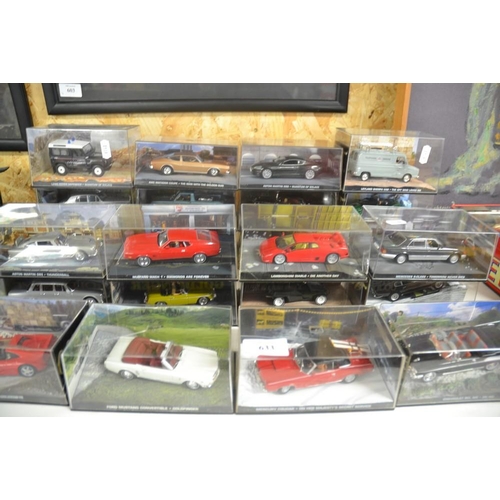 633 - Assorted James Bond Collectors Cars