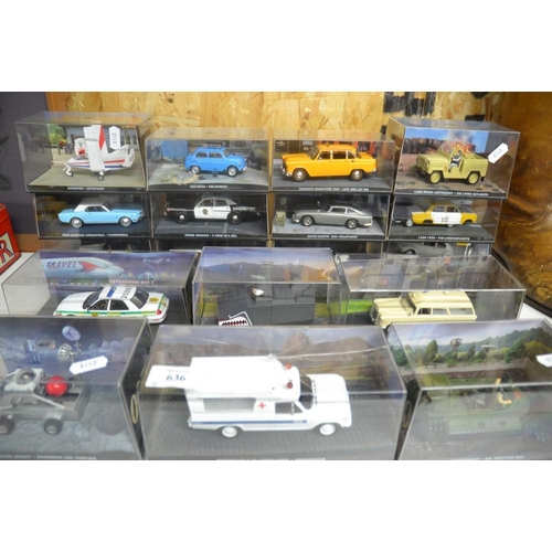 636 - Assorted James Bond Collectors Cars