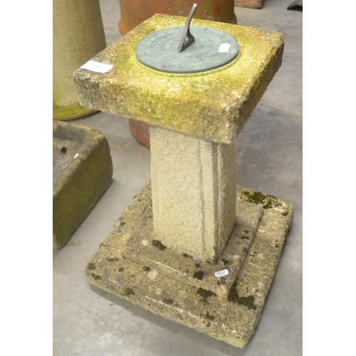 68 - Reconstituted Stone Sun Dial